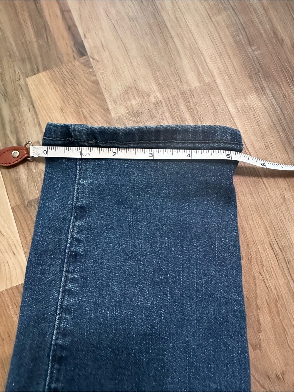 Maternity Stretch Panel, Denim Skinny Jeans - Blue Denim - Picture 5 of 8